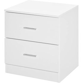 MaI Lifestyle - Makhutla High Gloss Two Drawer Bedside Table - White ...