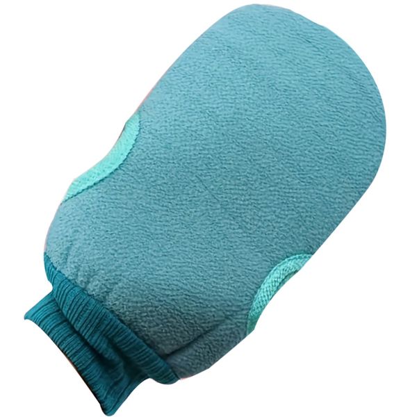 Heavy-Duty Dual-Sided Exfoliating Shower Gloves With Non-Slip Grip