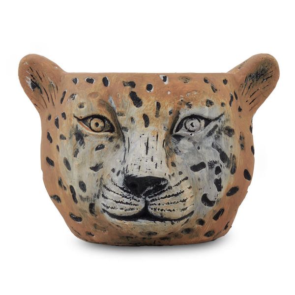 Leonard the Leopard Pot 15.5x14.5x11