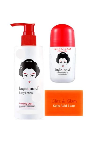 Kojic Acid 3 Piece Body Care Set