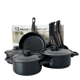 13 Piece Black Non-Stick Cookware Set | Shop Today. Get it Tomorrow ...