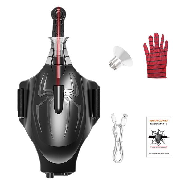 Spider Web Shooter Wrist Toy with Gloves - Superhero Role Play Set