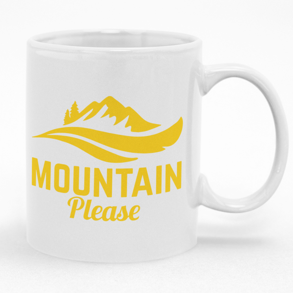 Mountain Please Mug - Gift Idea for Outdoor Enthusiast Birthday Christmas