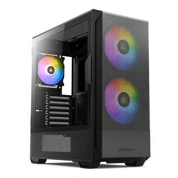 Antec Mid-Tower Gaming Chassis - ARGB, ATX, Micro-ATX, ITX - Black