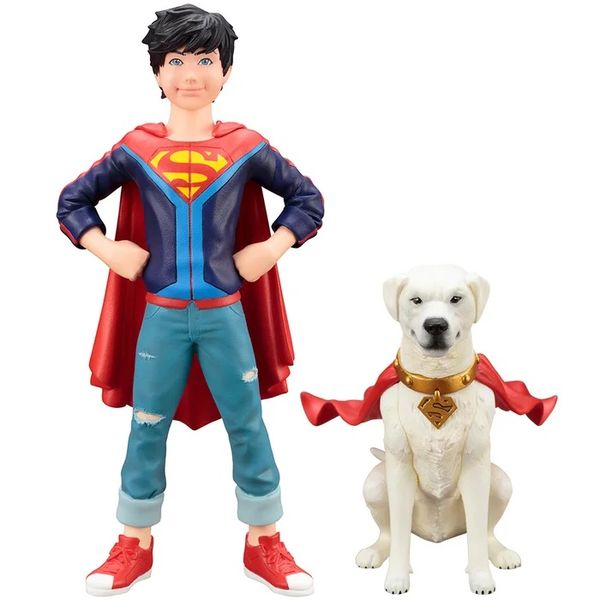 DC Comics Supersons Jonathan Kent &amp; Krypto 2-Pack Artfx Statue