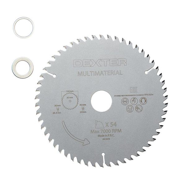 Dexter Circular Saw Blade To Cut Multimaterial N/A 190mmx30mm