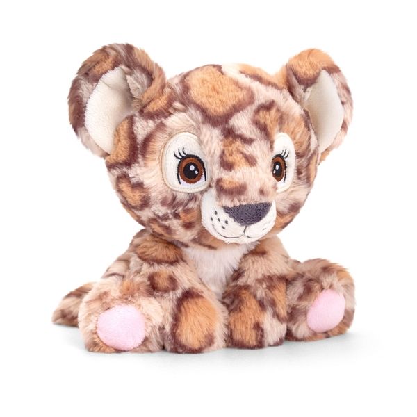 Keeleco Adoptable World Leopard Plush 16cm - Recycled, Soft Toy