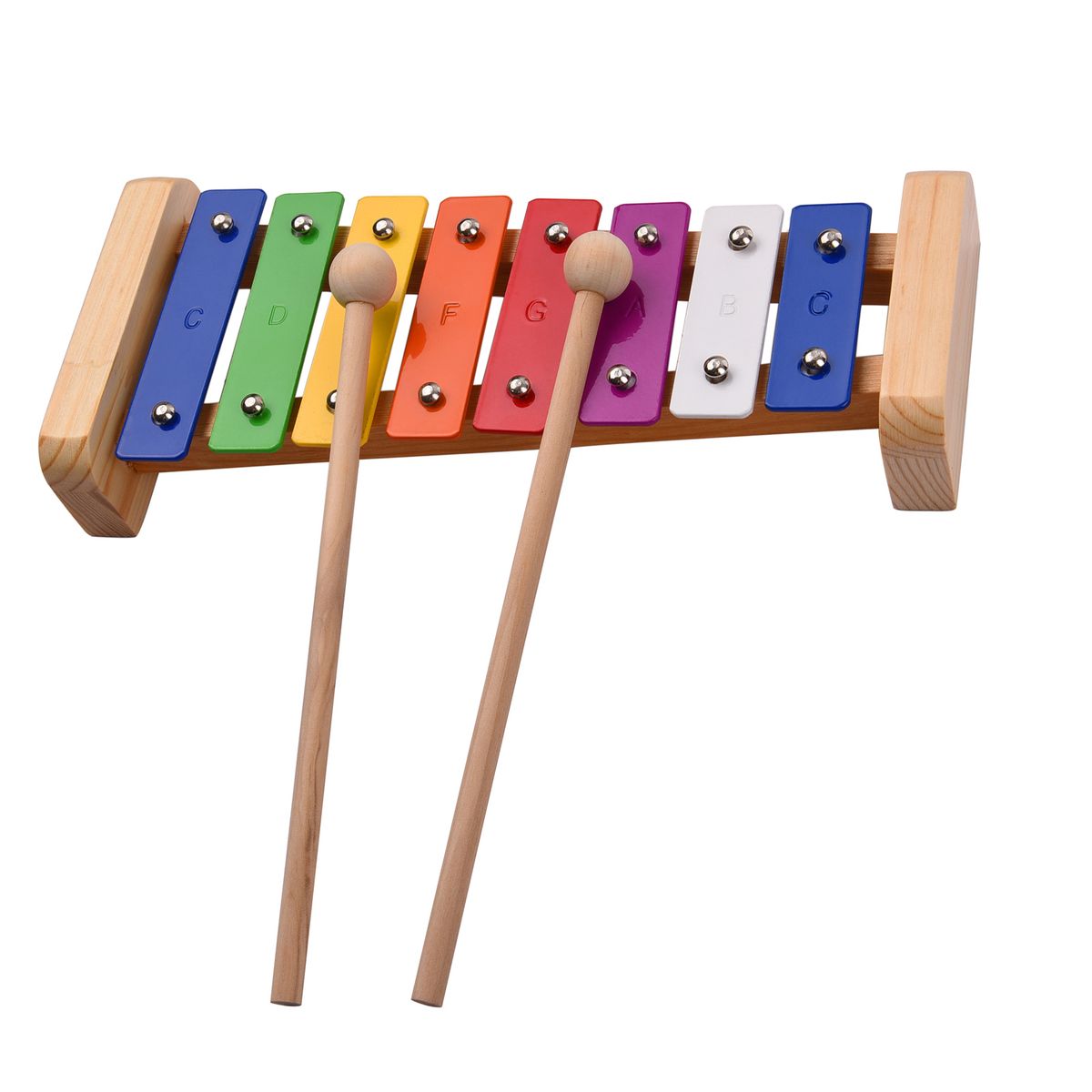 8-Note Wood Xylophone, C-Key, Kids