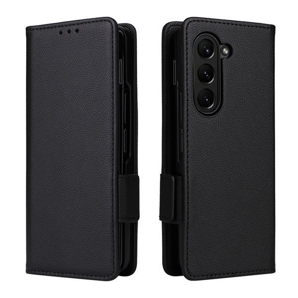 Lychee Patterned Leather Cover Compatible With Samsung Galaxy S21 Plus 5G