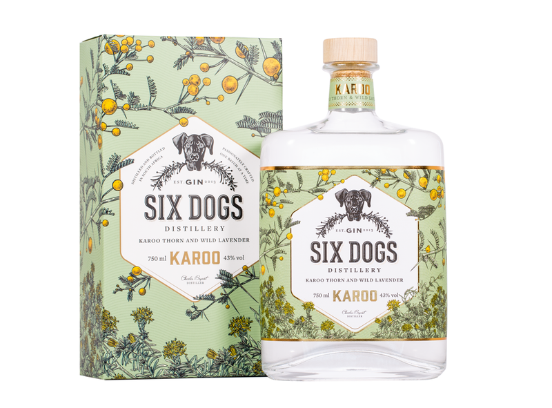 Six Dogs Karoo Gin - 750ml