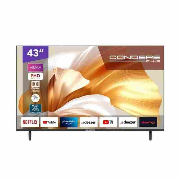 Condere Plus 43" FHD LED Smart TV - VIDAA OS, Dolby Audio, HDR, Wi-Fi