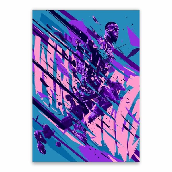 LeBron James Purple Poster - A1