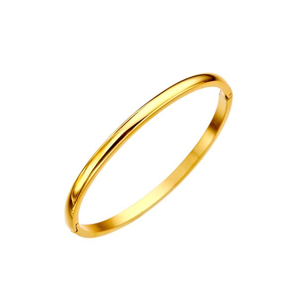 Vixen Effortless Gold Bangle with Hinge