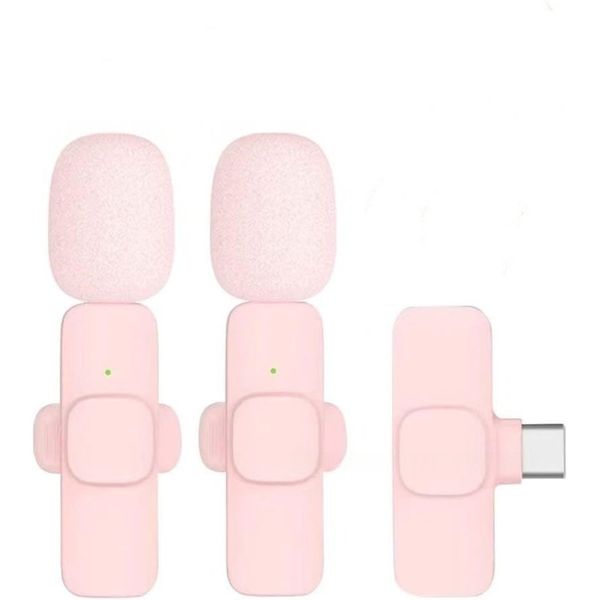Professional Wireless Lavalier Microphone Lapel Mics Plug-Play Clip On