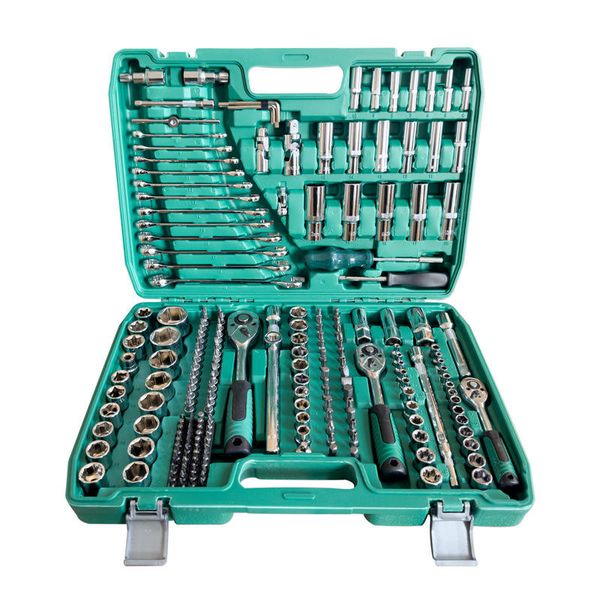 216-Piece Ratchet Wrench Set in Toolbox - Auto &amp; Garage Repair Kit