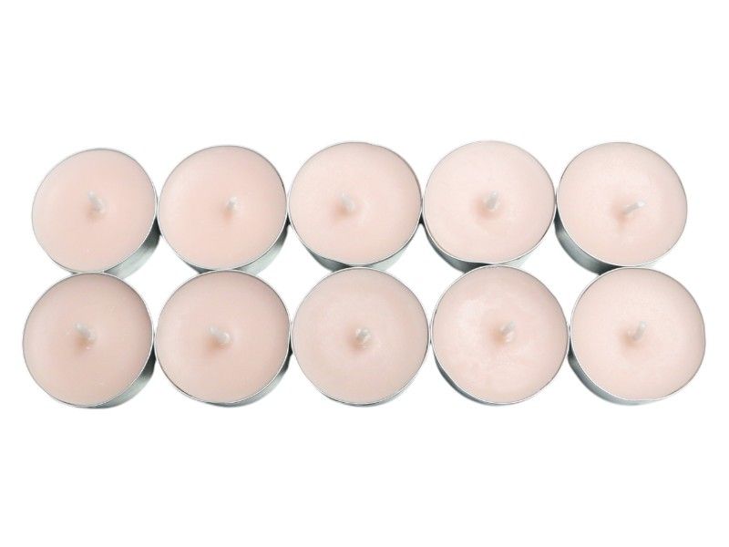 Tealight Candles Fragrance Rose and Oud Wood Pink - 10-Piece
