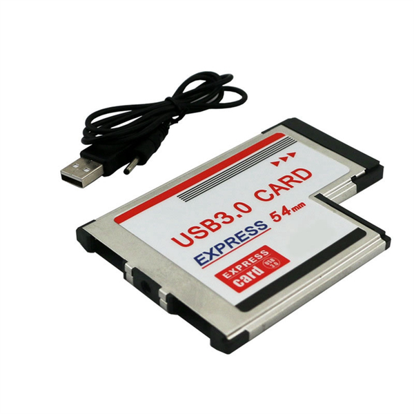 54mm to USB 3.0 X 2 Port Expresscard PCI-E to USB Adapter