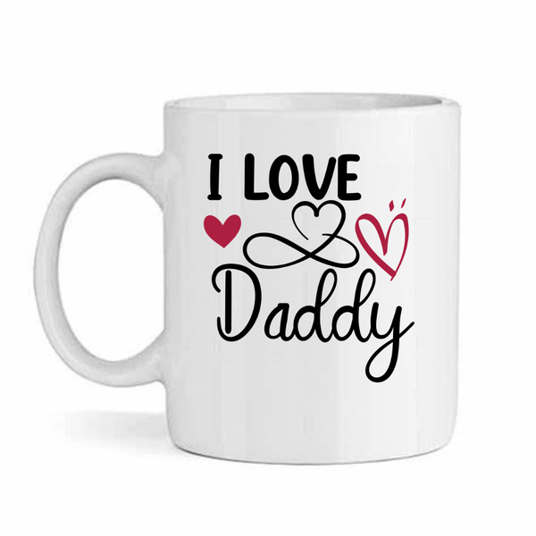 I Love Daddy-Father's Day-Valentines-Birthday-Christmas Pack Mug