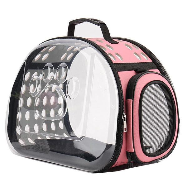 Portable Transparent Pet Carrier Travel Bag for Small Dogs and Cats