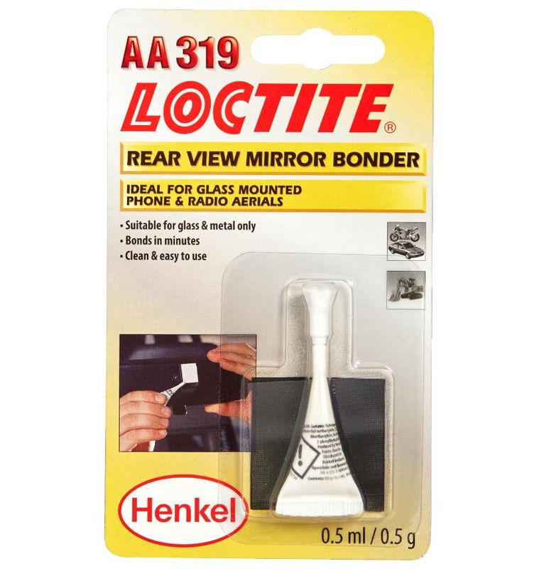 loctite glass glue for car side mirror