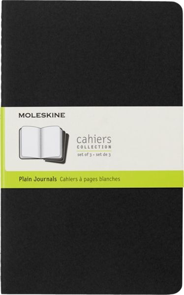 Moleskine Cahier Black Large Plain Journal