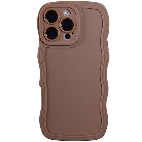 Phone Case with Wavy Edge & Pro Cam - Iphone 16 Pro - Brown Image