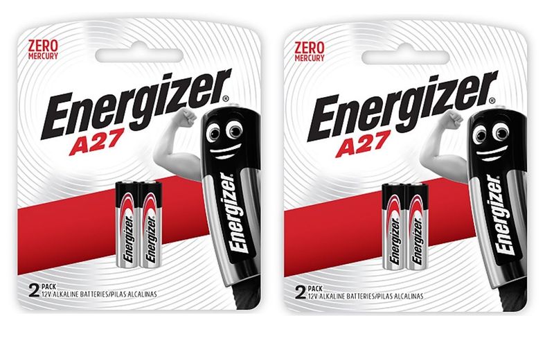Energizer 12v Alkaline A27 Card 2 - 2x Bundle