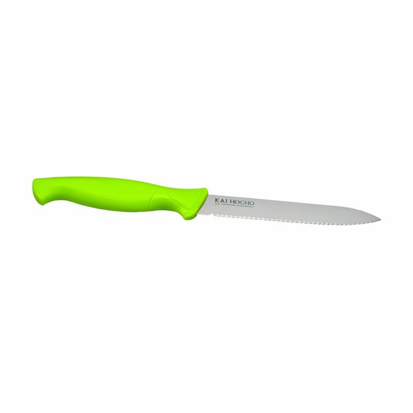 KAI Hocho Vegetable Knife with Serrated Edge