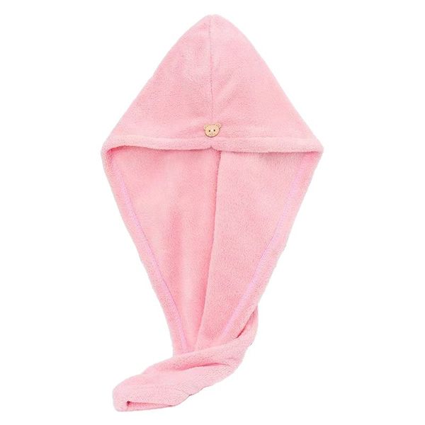 Women's Shower Cap Absorbent Quick-Dry Coral Fleece Hair Towel