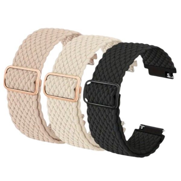 Braided Nylon Smartwatch Band - Multicolor (3 Pack)