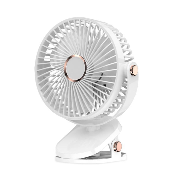 Chic 6-Inch Clip-On Fan 720 Rotatable with Soft Light for Cozy Daily Vibe