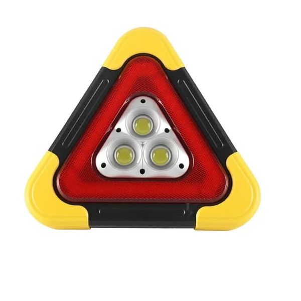 Portable triangle led red warning light