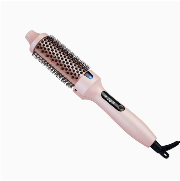 38mm Digital Display Hair Styling Brush - Pink (1 Unit)