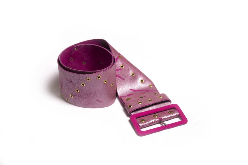 Pink Hand Made Leather Belts