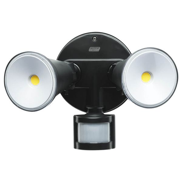 Major Tech 20W Twin Head Security Floodlight with PIR Sensor (SL92)