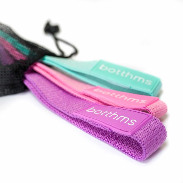 botthms Long Fabric Exercise Bands Resistance Bands – Set Of 3