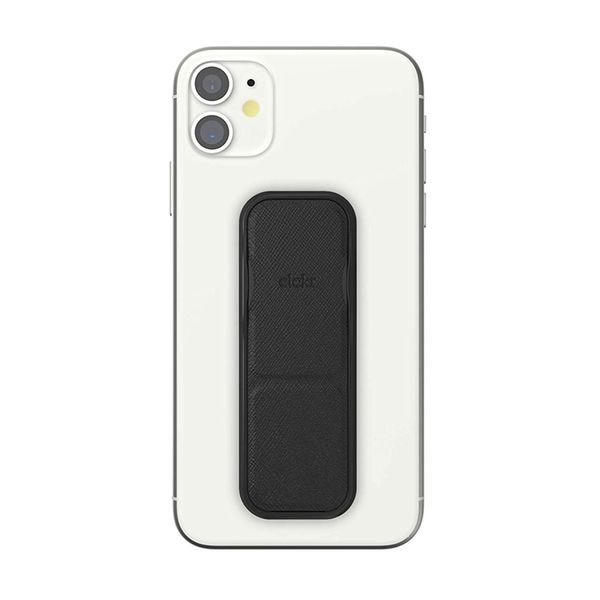 CLCKR Universal Grip &amp; Stand Size S Saffiano PU - Black