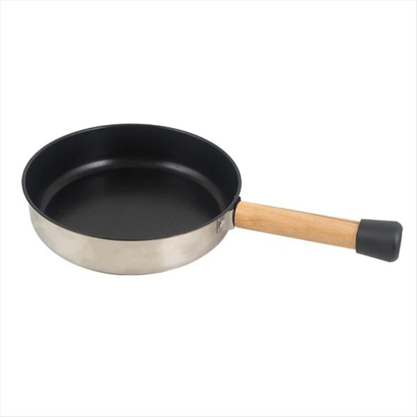 Portable Camping Frying Pan With Non Stick Coating Outdoor Cookware
