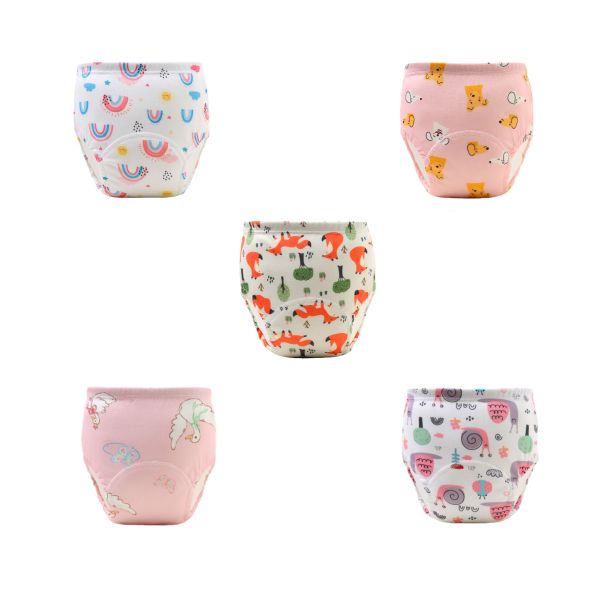 Reusable Diapers, Set Of Five