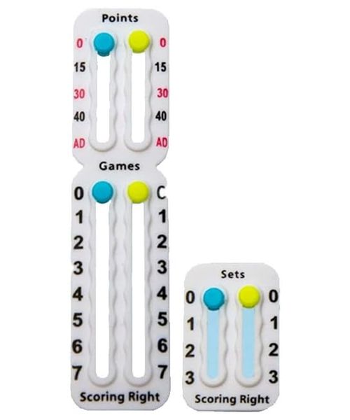 Scoring Right Portable Tennis Racket and Padel Scorekeeper