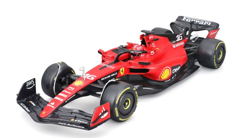 Bburago 1/18 Ferrari F1 SF23 2023 - #16 Charles Leclerc - 20cm Long