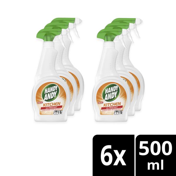 Handy Andy Kitchen Cleaner Spray 6x500ml