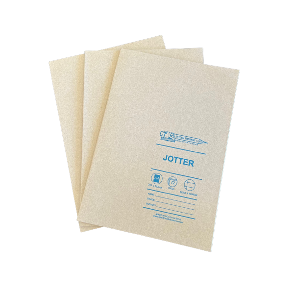 Soft Cover A4 Jotter Exercise Books - 72 Pages (Pack of 3)