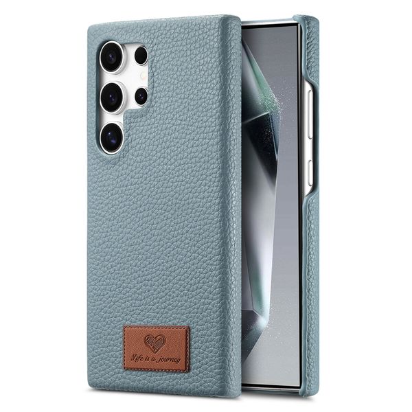 Lychee-Patterned Half-Coverage Phone Case Compatible with iPhone 15 Pro Max