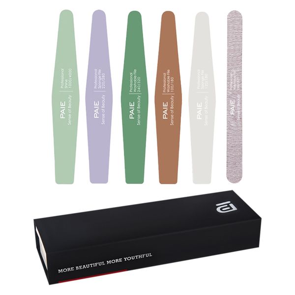 PAIE 6-in-1 Professional Nail File &amp; Buffer Kit