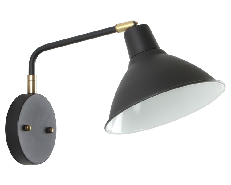 Bright Star Adjustable Metal Wall Light in Sand Black or Sand White