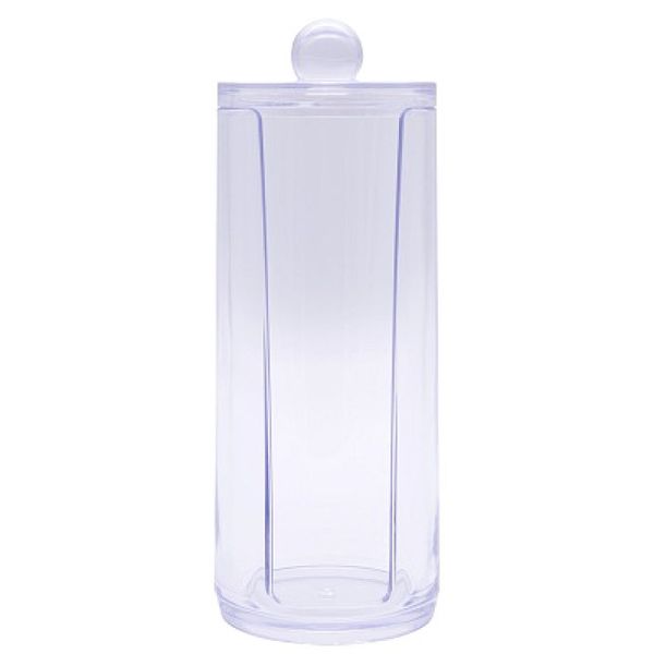 Cotton Pad Rounds Holder / Clear Acrylic Organizer Storage Display Rack