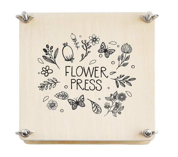 Stationery Wooden Flower Press For Art &amp; Craft Projects(No Paper) - 18cm