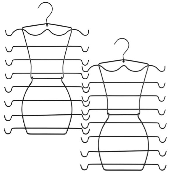 Home Multifunctional Multi Level 8 Tier Clothing Hanger Set Of 2 (50x30cm)