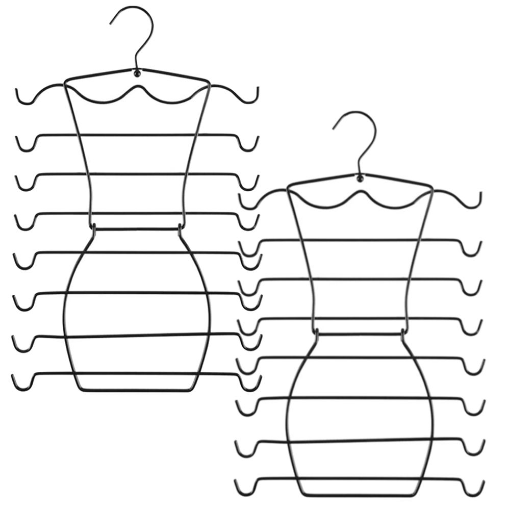 Home Multifunctional Multi Level 8 Tier Clothing Hanger Set Of 2 (50x30cm) Buy Online in South